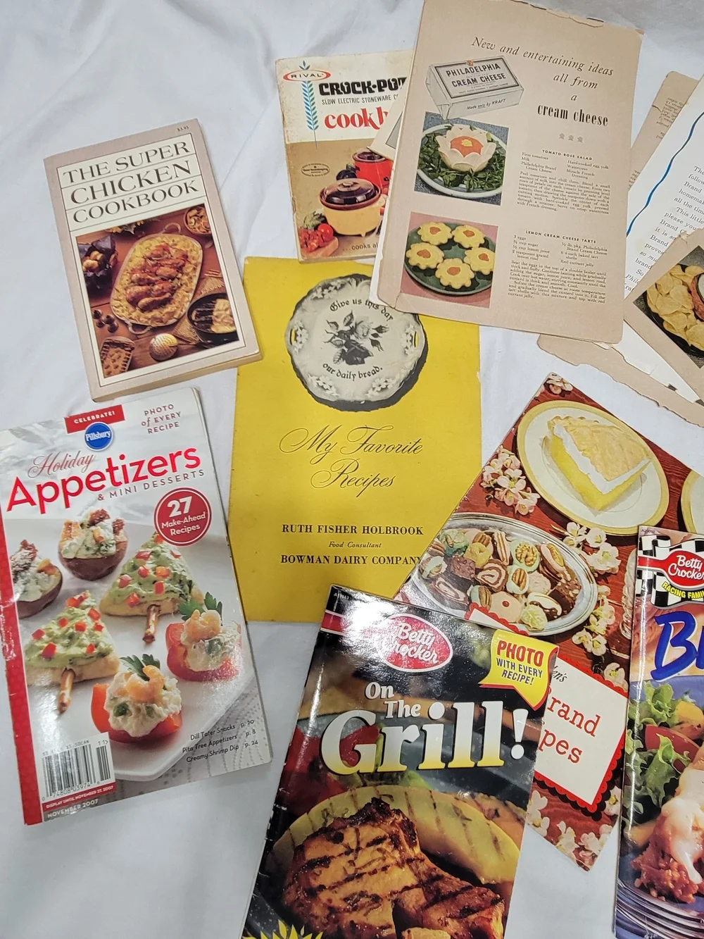 Betty Crocker Pillsbury Philadelphia Vintage Recipe Booklets Cards Lot